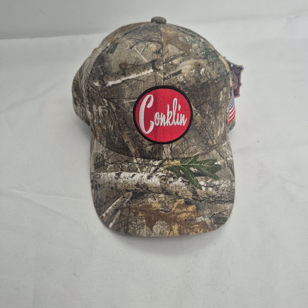 Realtree Camouflage Hat with Red Patch